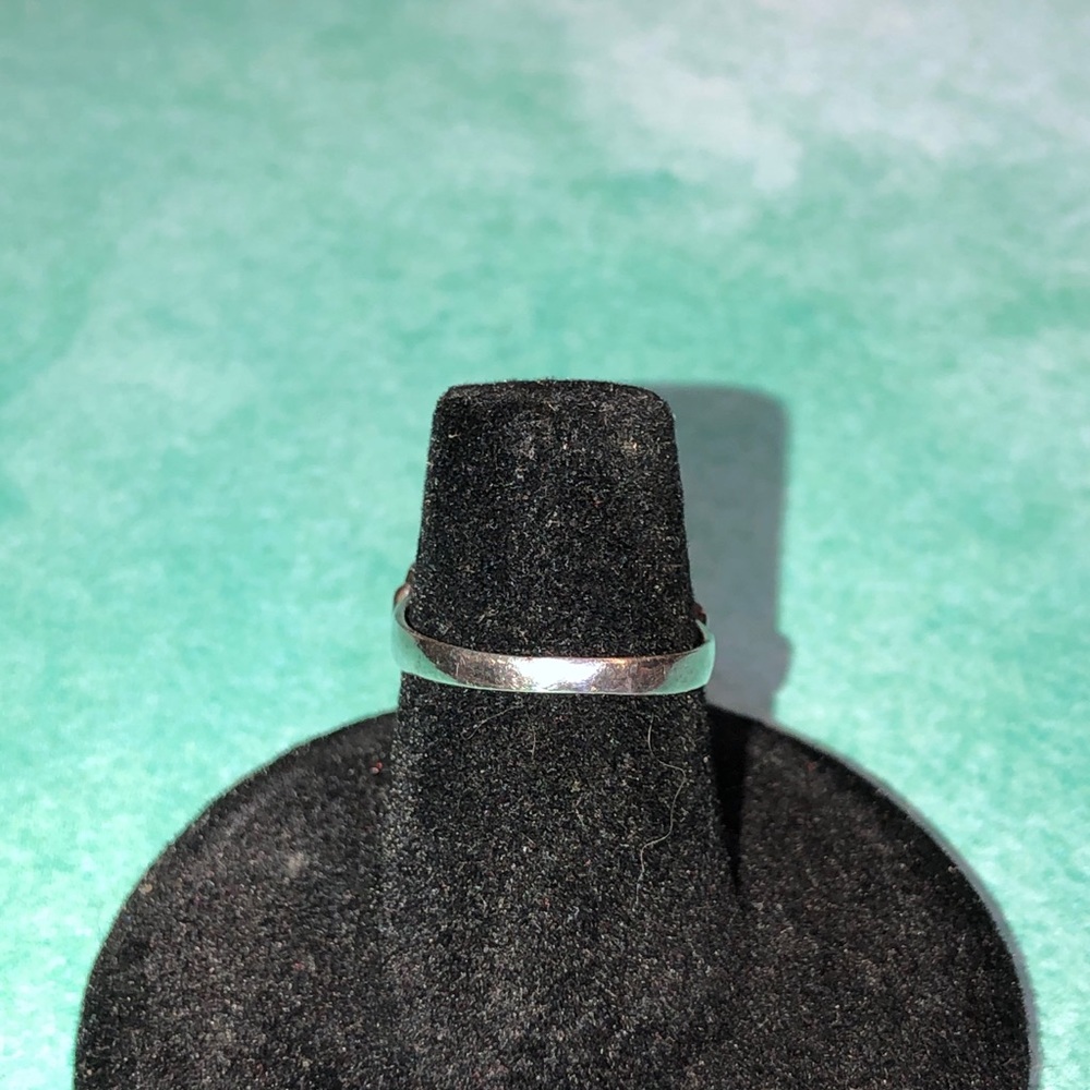 ROSE RING 3 STERLING SILVER ROSES VINTAGE EUC DAINTY DESIGN Size 6 - Picture 5 of 6